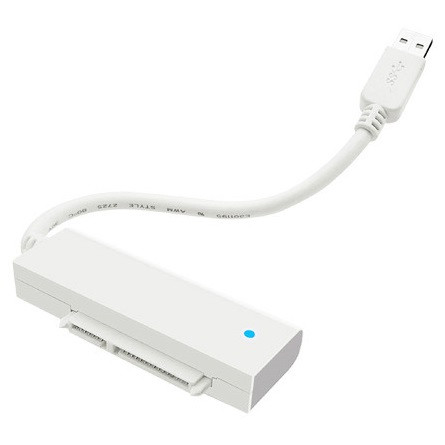 Raidsonic ICY BOX IB-AC603a-U3 SATA USB 3.0 A adapter + HDD box fehér