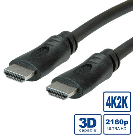 OEM HDMI 2.0 -> HDMI 2.0 M/M video kábel 3m fekete