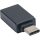 Akyga USB-C -> USB 3.2 Gen 1 A M/F adapter fekete OTG