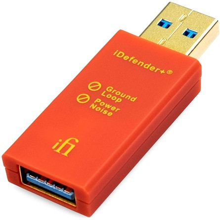 ifi iDefender+ AA USB-A 3.0 -> USB-A 3.0 M/F aktív zavarszűrő piros
