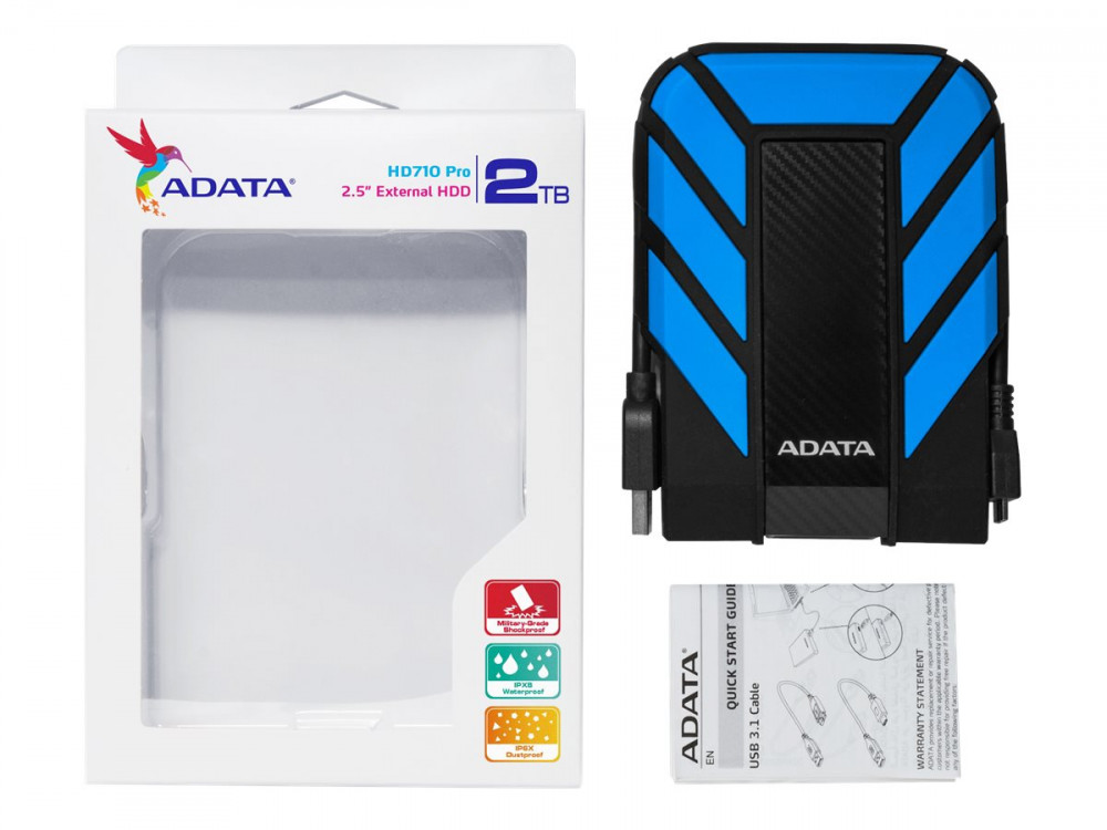 ADATA External HDD HD710 Pro 2TB Blue