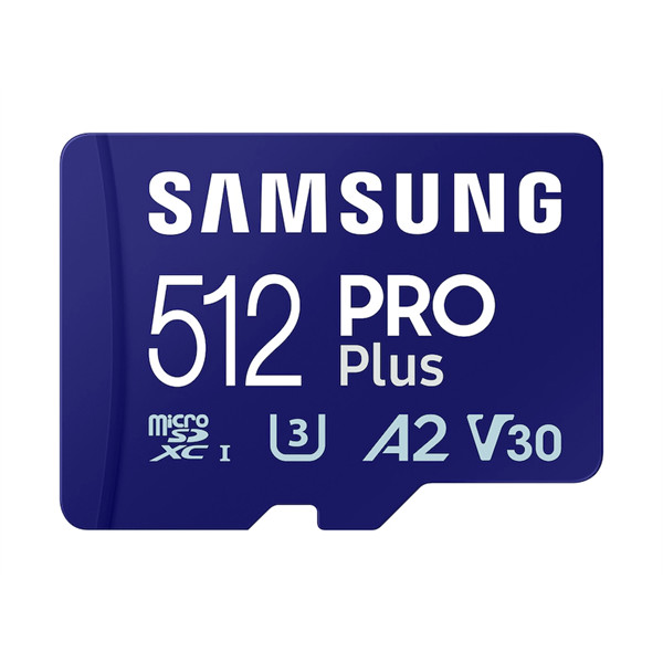 Samsung MicroSD kártya - 512GB MB-MD512SB/WW (PRO PLUS, UHS-I, R180/W130, adapter, 512GB)