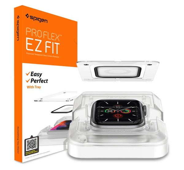 Spigen Pro Flex EZ Fit Apple Watch S4/S5/S6/SE 44mm tempered kijelzővédő fólia (2db)