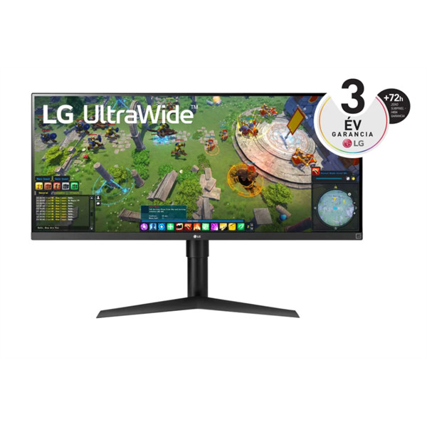 34", LG 34WP65G-B LCD monitor fekete-piros